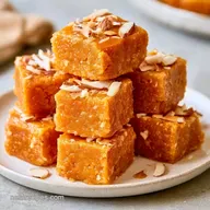 Badam Burfi with Almond Flour
