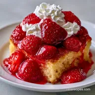 Fourth of July Strawberry Shortcake for 6