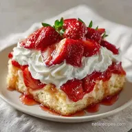Giant Strawberry Shortcake Slab for 16