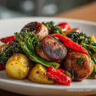 Kielbasa Sheet Pan Dinner: Smoky and Roasted