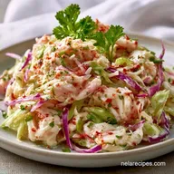 Low Calorie Crab Salad with Greek Yogurt