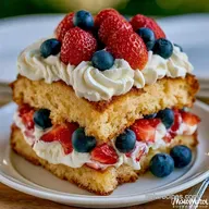 Patriotic Strawberry Shortcake Recipe: Tender and Nutty