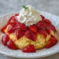 Sheet Pan Strawberry Shortcake for 12