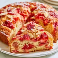 Strawberry Almond Flour Cake with Coconut Flour