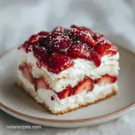 Strawberry Shortcake Icebox Cake: Creamy