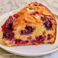 Sunken Berry Almond Cake with Almond Flour