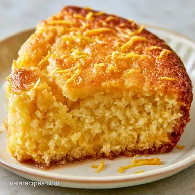 Almond Flour Lemon Cake for 8 Slices Recipe Card