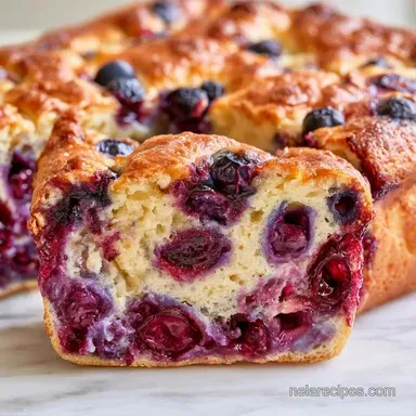 Blueberry Cottage Cheese Bake Meal Prep Recipe Card