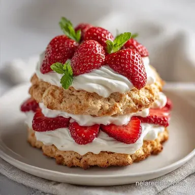 Buttermilk Strawberry Shortcake for 10