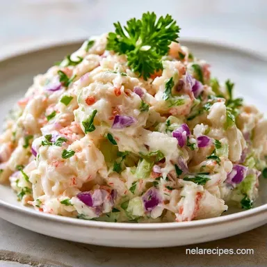 Easy Crab Salad With Mayo in 10 Minutes Recipe Card