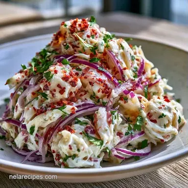 Healthy Yogurt Crab Salad for 4 Servings Recipe Card