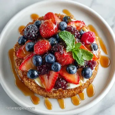 July 4th Strawberry Dessert with Honey Recipe Card
