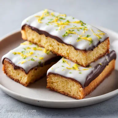 Lemon Blondie Bars in 35 Minutes Recipe Card