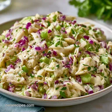 Light Imitation Crab Salad in 10 Minutes Recipe Card