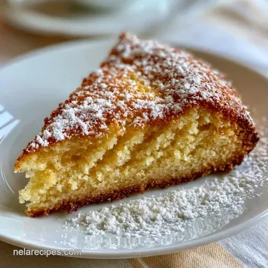 Almond Flour Cake with Maple Syrup Recipe Card