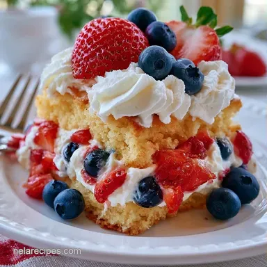 Patriotic Strawberry Shortcake: 35 Min Recipe Card