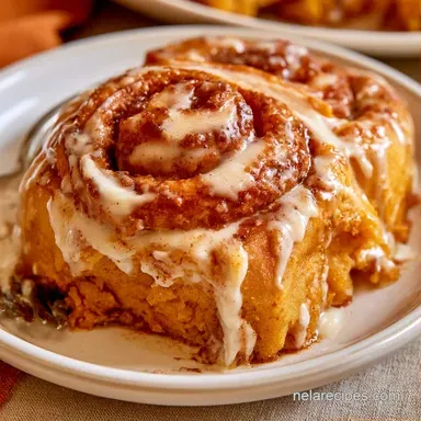 Pumpkin Cinnamon Rolls with Brown Butter Recipe Card