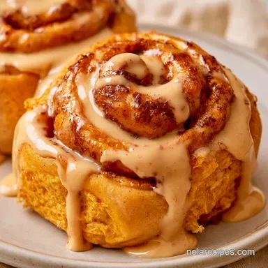 Pumpkin Cinnamon Rolls with Coffee Icing