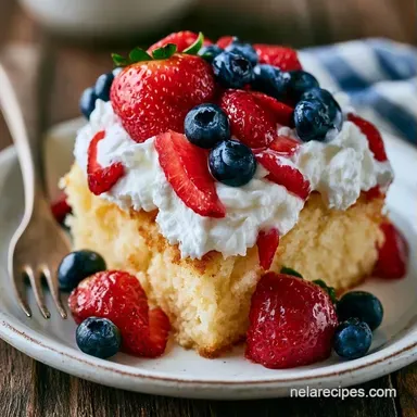 Red White Blue Shortcake in 1 Hour Recipe Card