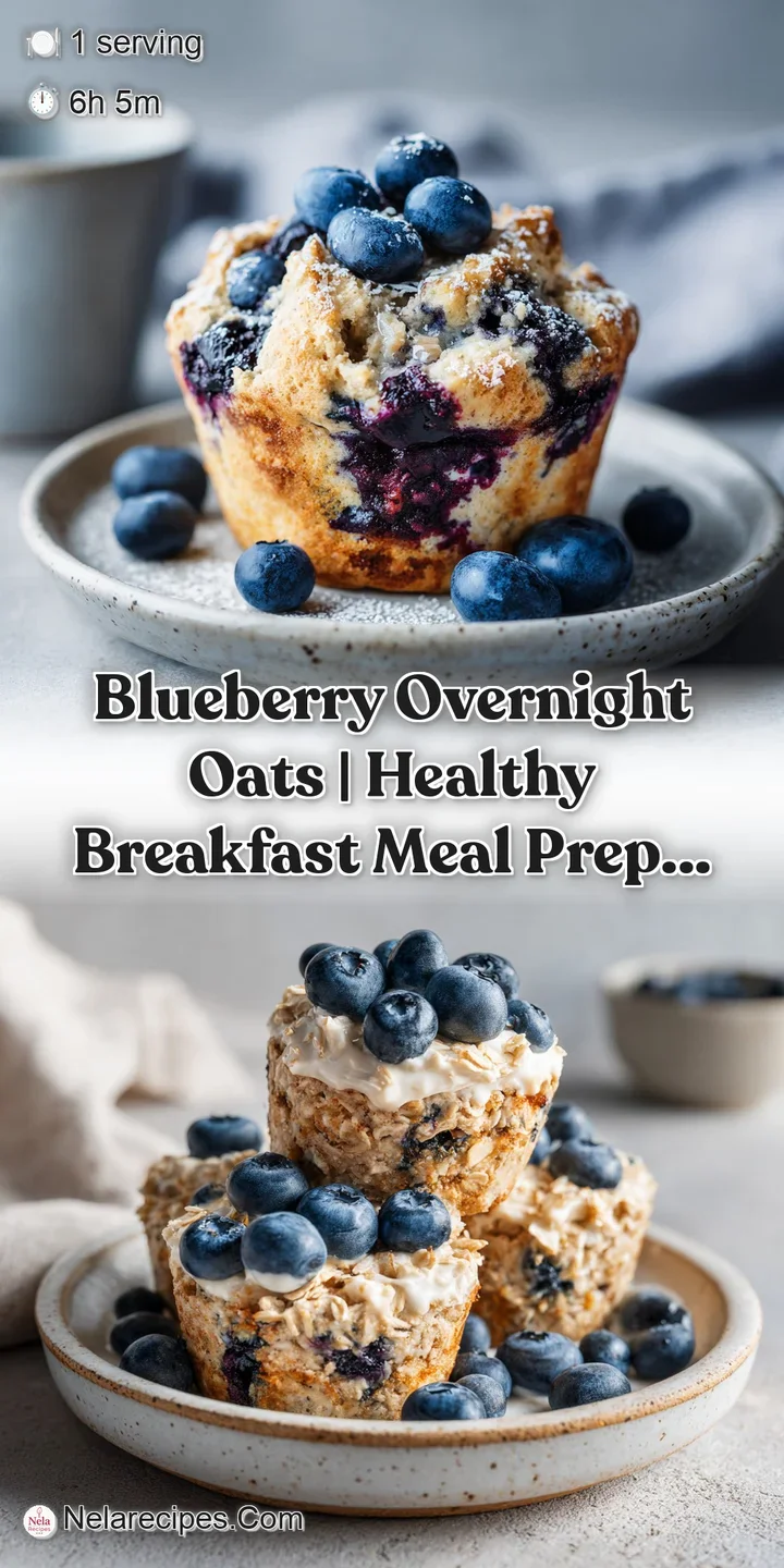 Close-up of thick, smooth oats swirled with deep purple berry compote and fresh mint.