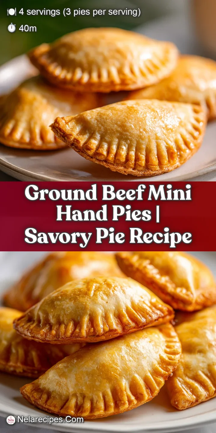 Extreme close-up of a flaky, golden-brown pastry crust breaking open to reveal savory, seasoned minced beef filling.