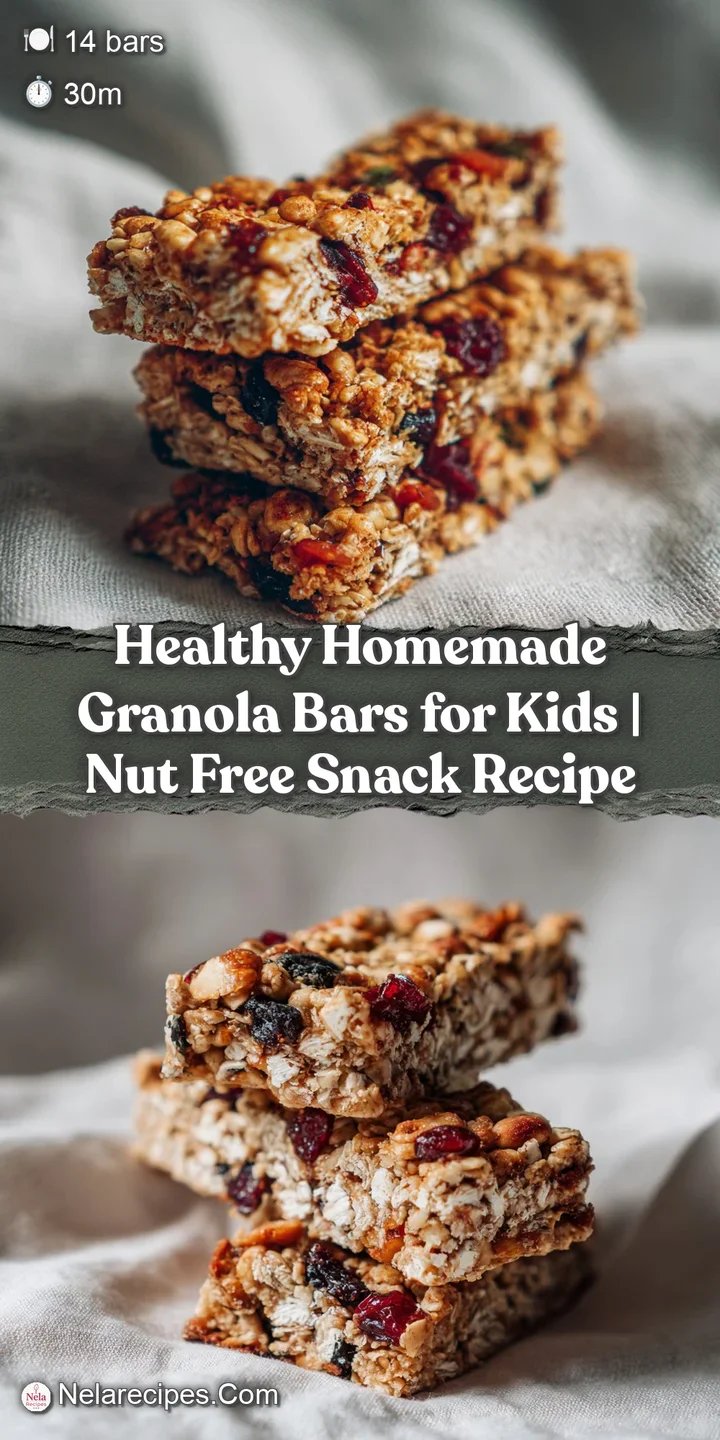 Close-up of a golden-brown oat bar with visible nuts and sweet dried fruit textures.