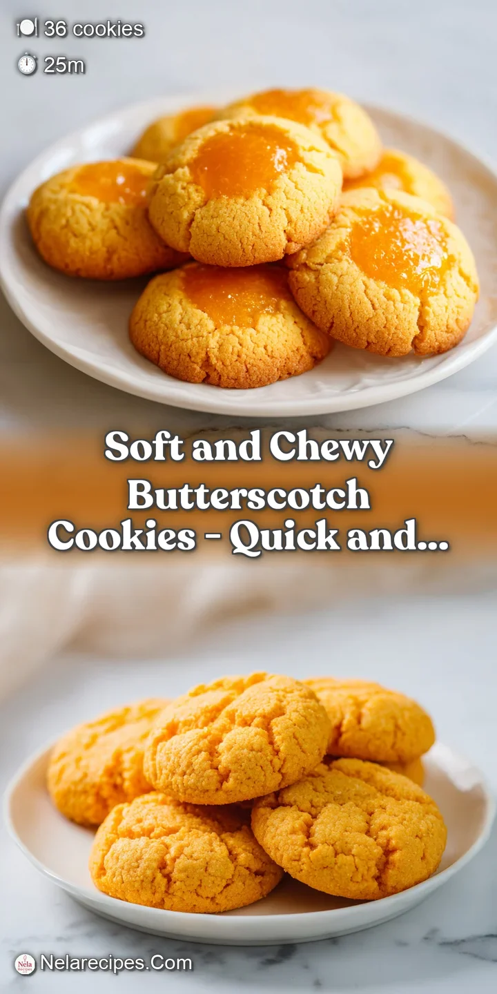 Close-up of a gooey cookie featuring glistening melted butterscotch pools and a light sprinkle of flaky sea salt.
