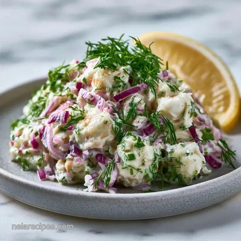 5 Minute Crab Salad with Lemon and Dill