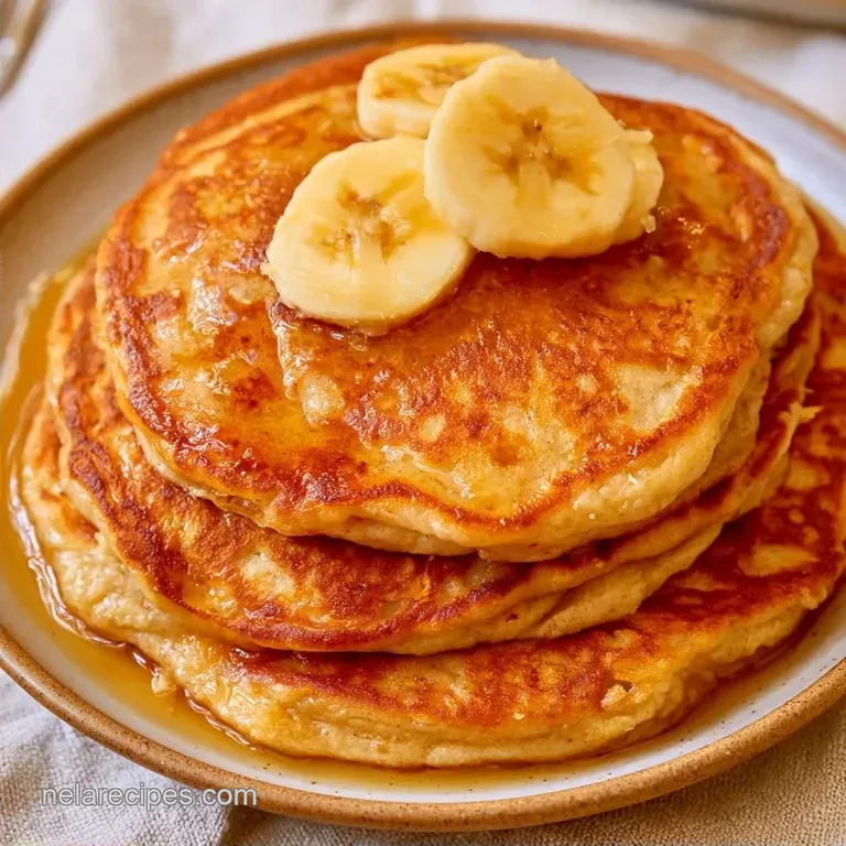 Fluffy Almond Flour Banana Pancakes