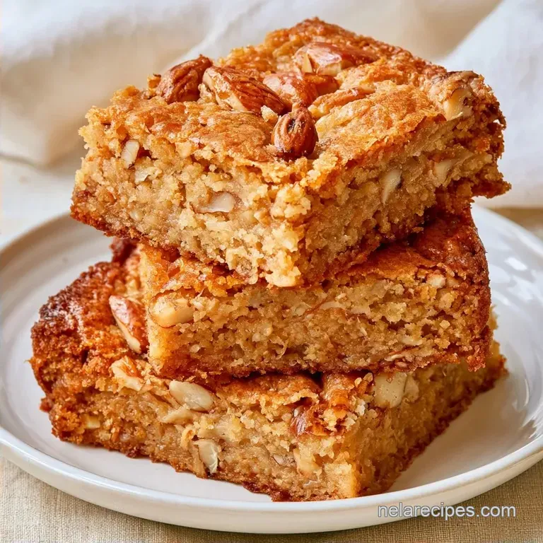 Healthy Almond Flour Breakfast Bars with Blueberries