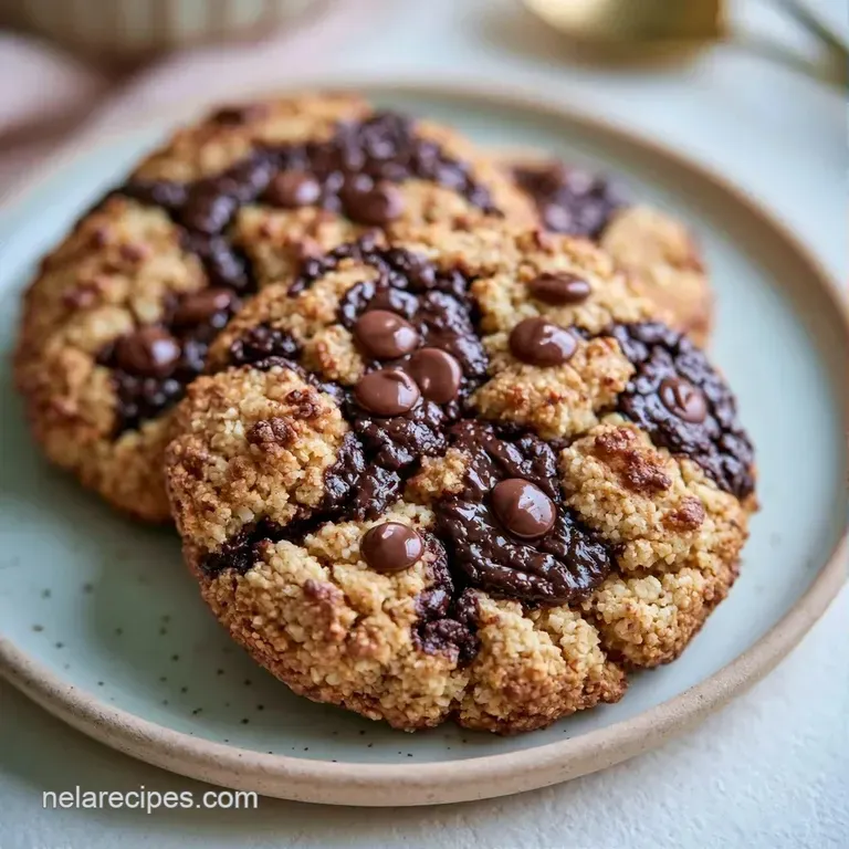 A delicate stack of golden-brown cookies on a white porcelain plate, paired with a cold glass of creamy white milk.