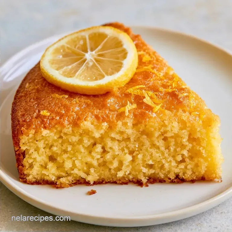 Almond Flour Lemon Cake with Fresh Lemon