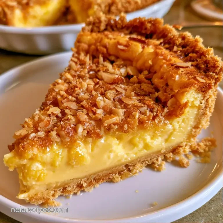 A neat wedge of golden-crusted savory tart on a modern plate, paired with a side of crisp, vibrant garden salad.