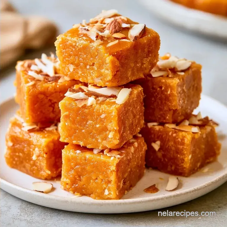 Badam Burfi with Almond Flour