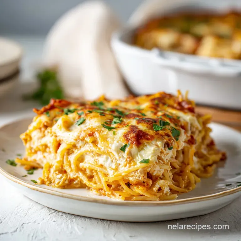 Cream Cheese Baked Spaghetti Casserole: Rich and Silky
