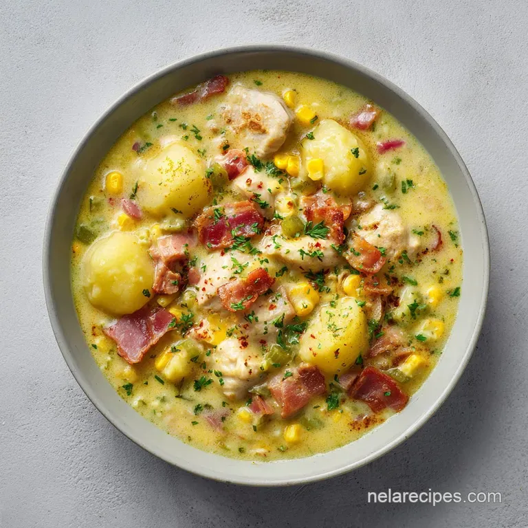 Creamy Chicken Corn Chowder: Velvety and Hearty