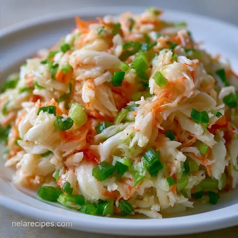 Easy Imitation Crab Salad with Cucumber