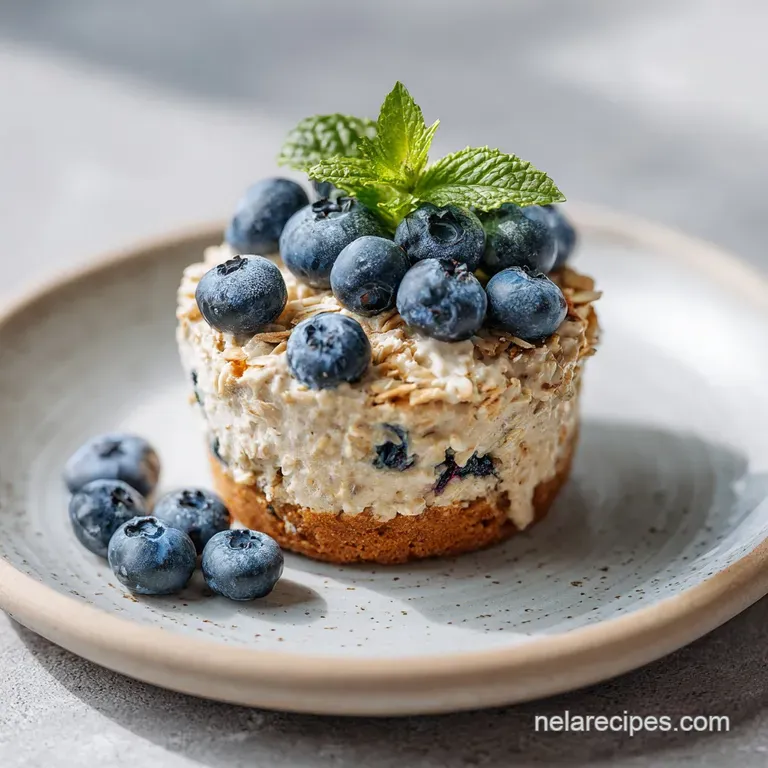 A beautifully layered jar of creamy oats with swirls of fruit puree and a sprinkle of seeds.