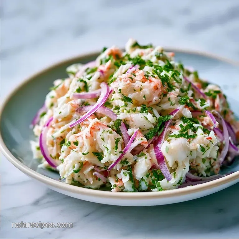 Healthy Imitation Crab Salad with Greek Yogurt