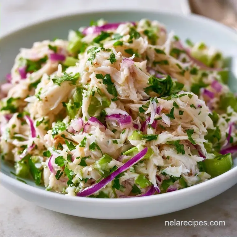 Light Imitation Crab Salad in 10 Minutes