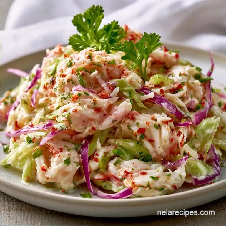 Low Calorie Crab Salad in 10 Minutes