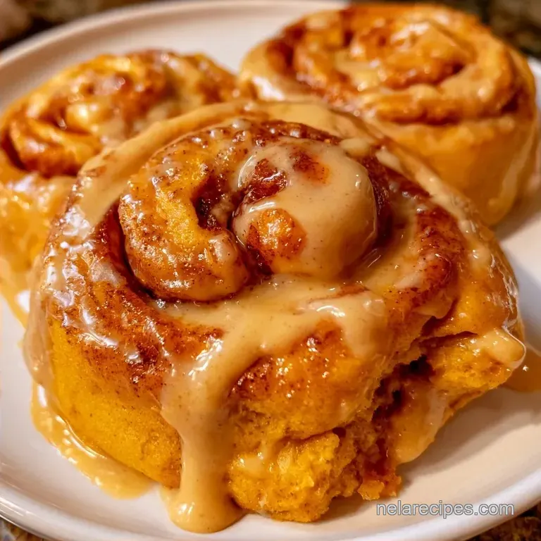 Pumpkin Cinnamon Rolls with Brown Butter Frosting