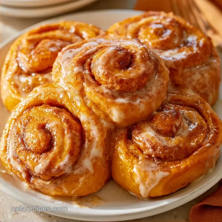 Pumpkin Spice Rolls with Cream Cheese Glaze