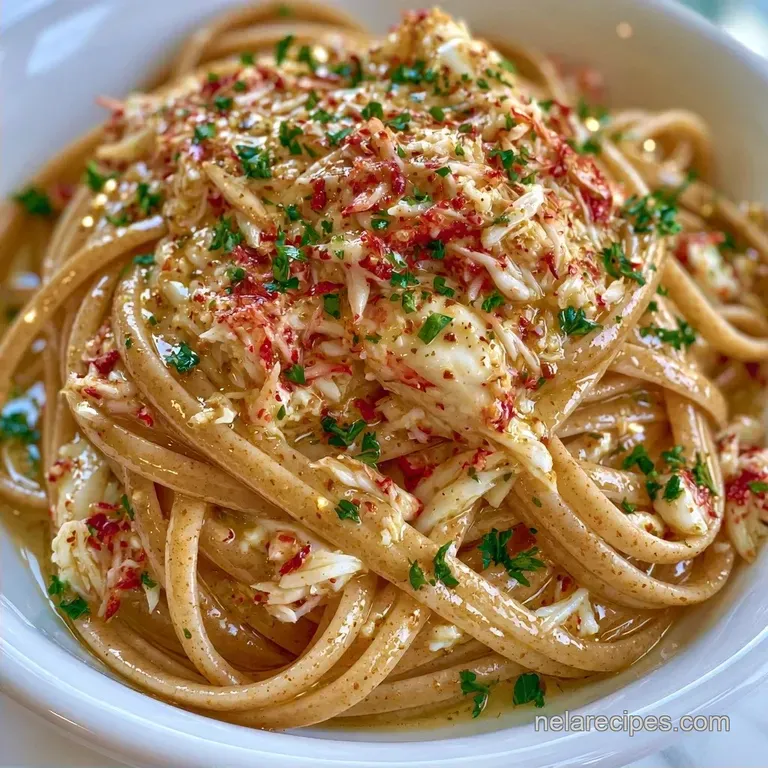 Garlic Butter Imitation Crab Pasta in 20 Minutes