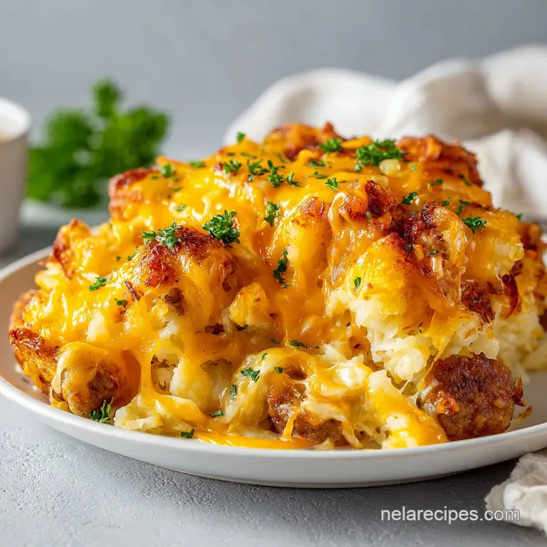 Sausage Egg Hashbrown Bake: Golden and Hearty