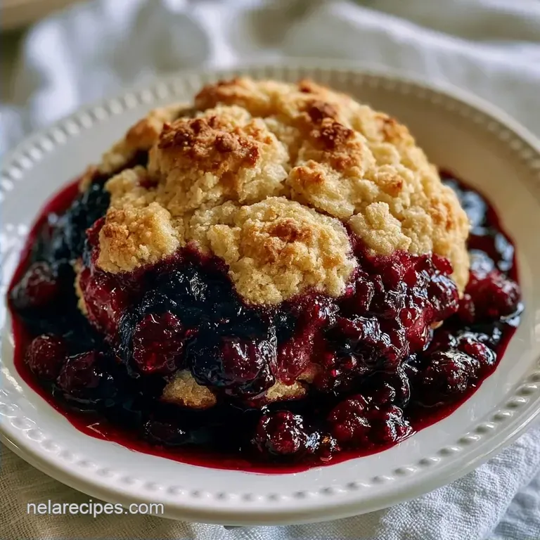 Summer Berry Shortcake Cobbler: Jammy and Crisp